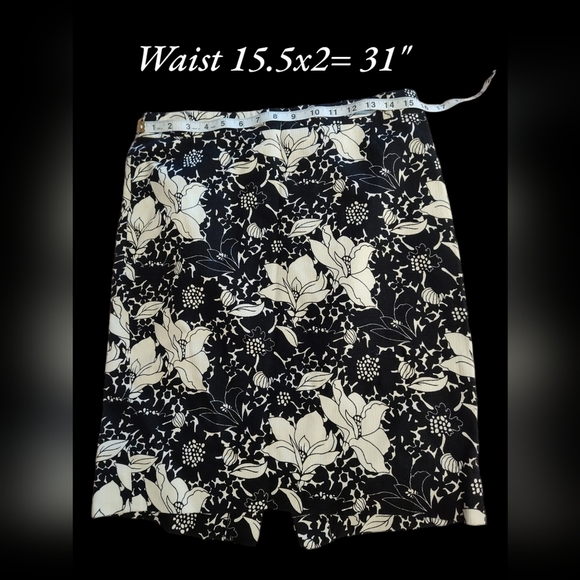 JCrew Tweed Black & Off White Tweed Pencil skirt, 6 - Picture 1 of 7